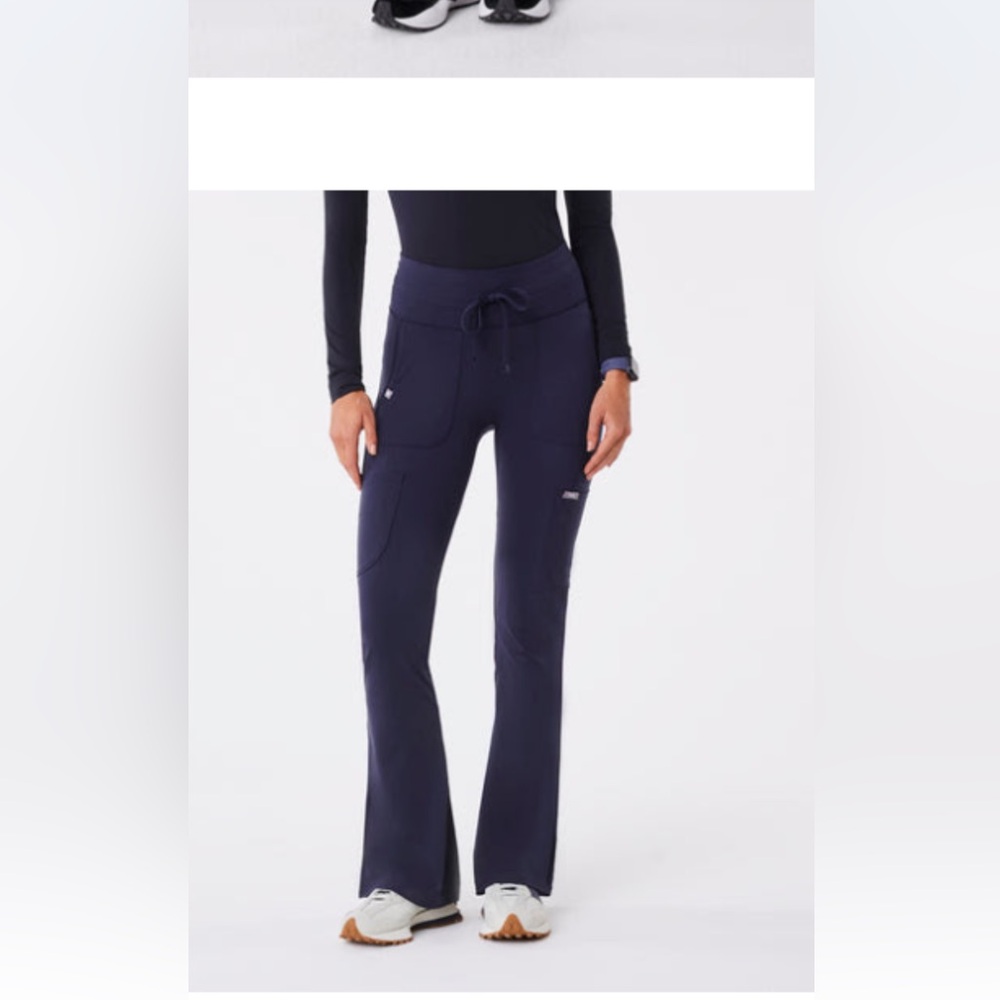 Figs Women's Navy flare leg scrub pants